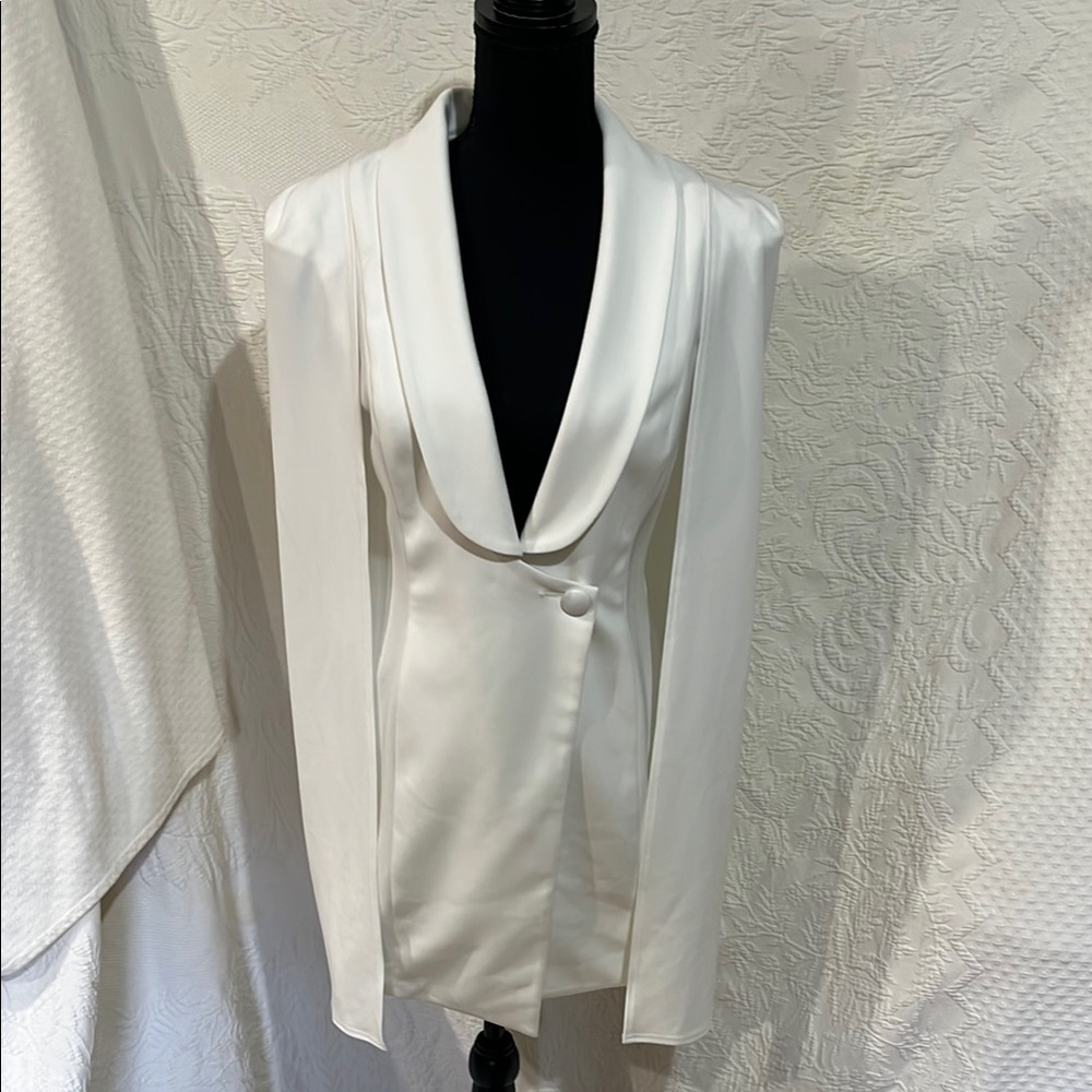 Katie May Ivory Boss Lady‎ Cape Dress